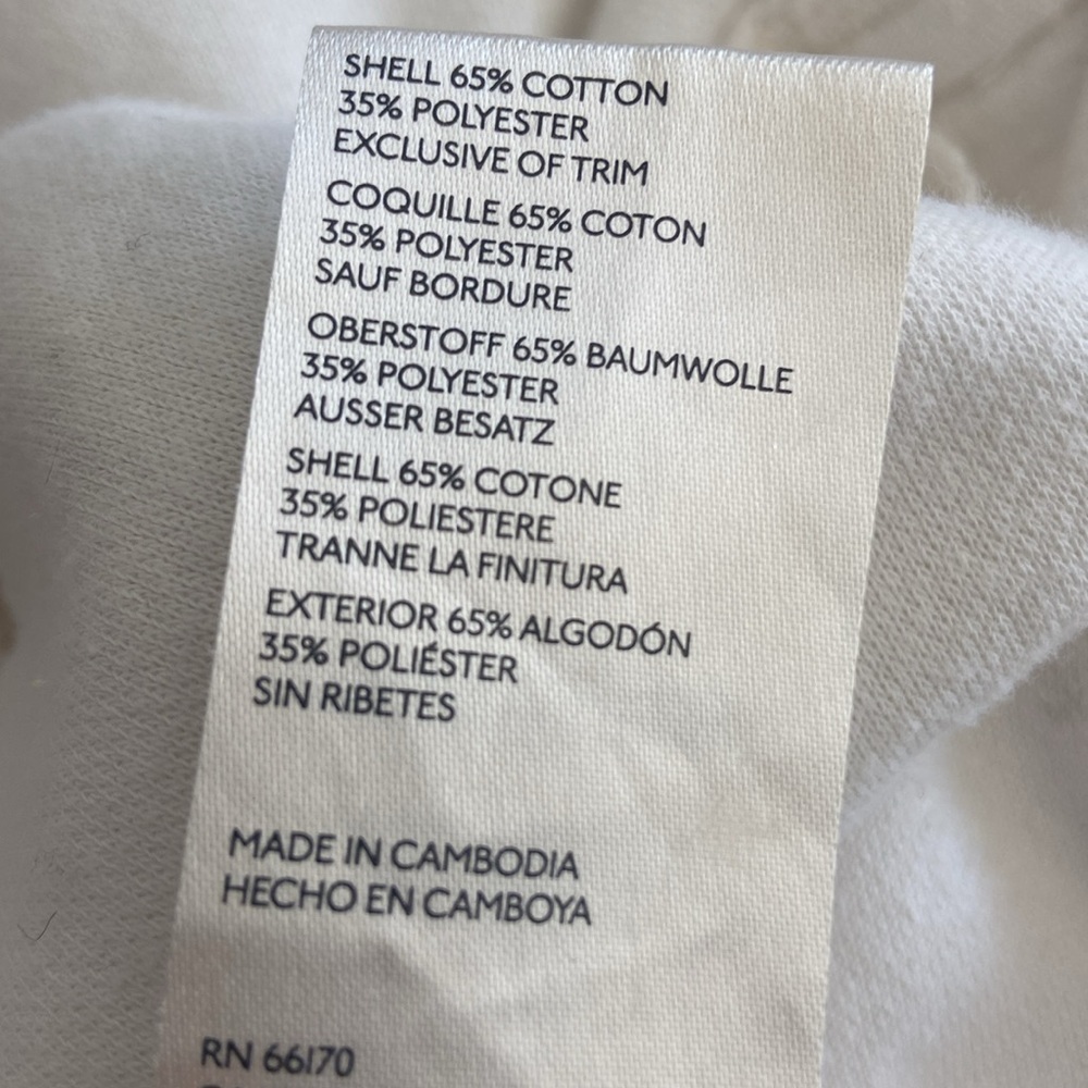 Free People Solid Ivory Nomad Hooded Relaxed Shacket Size Medium - Picture 7 of 7